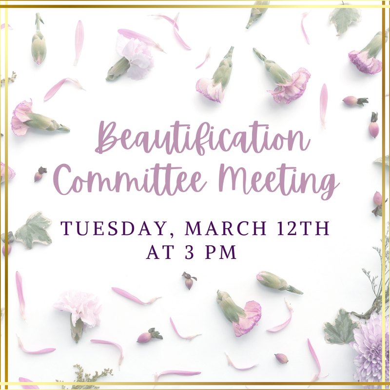 March Beautification MTG 2024