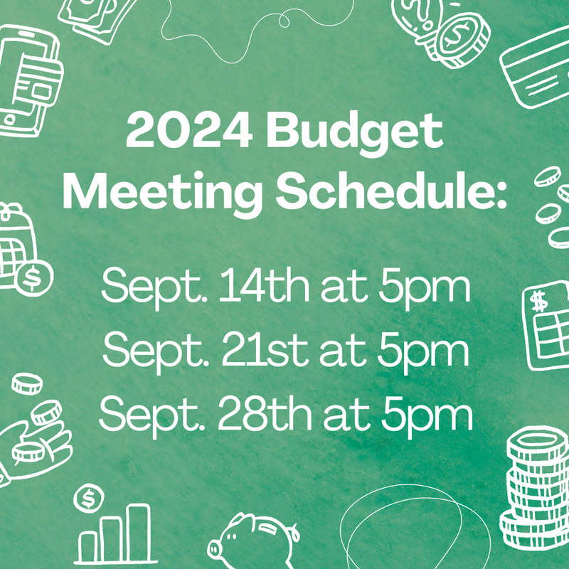 2024 Budget Meeting Schedule