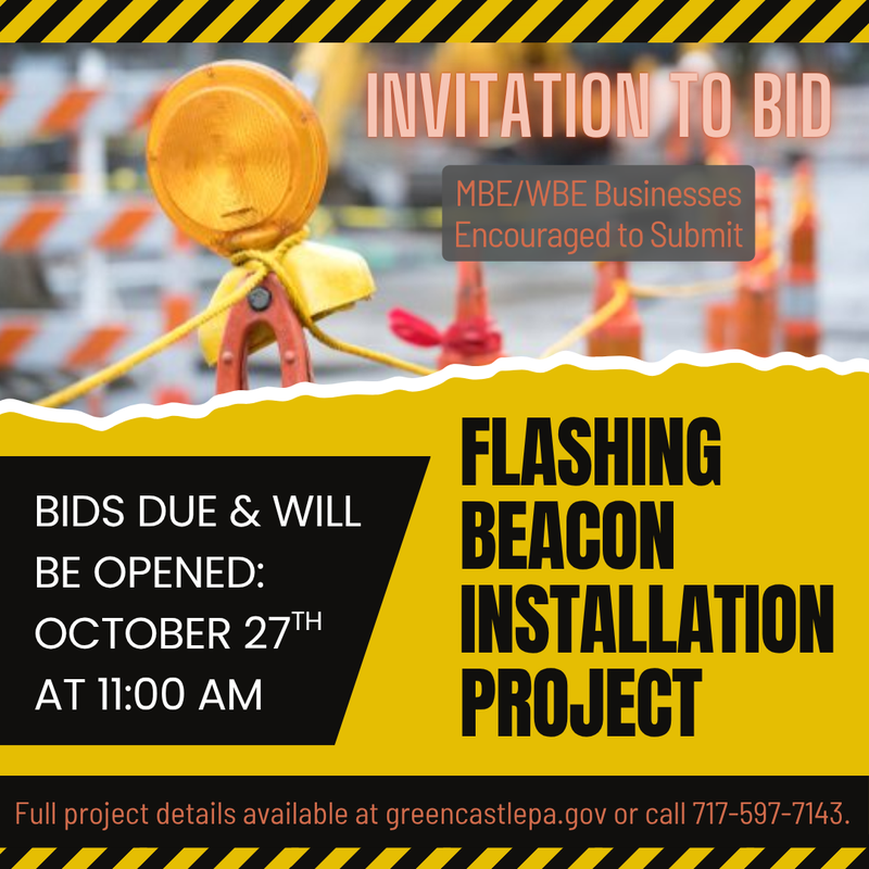 Flashing Beacon Bidding Post