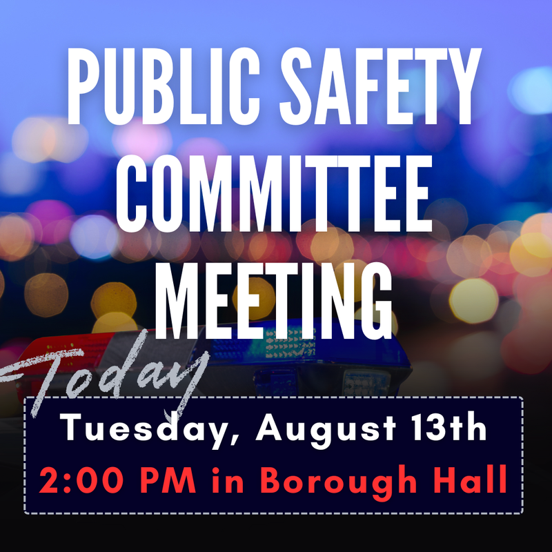 Public Safety Meeting Post