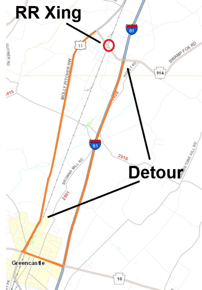 NS Construction Detour Mapping