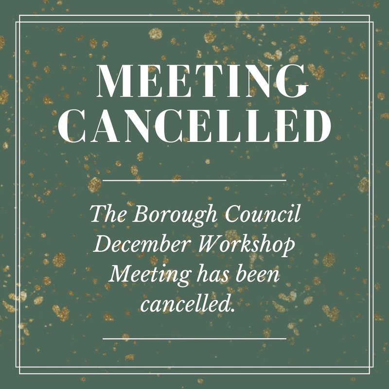 Workshop Meeting Cancelled